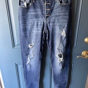 Kancan Distressed Blue Jeans
